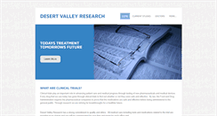 Desktop Screenshot of desertvalleyresearch.com