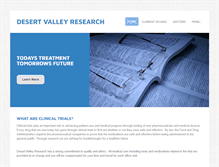 Tablet Screenshot of desertvalleyresearch.com